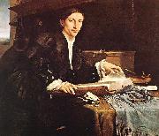 Lorenzo Lotto Portrait of a Gentleman in his Study oil